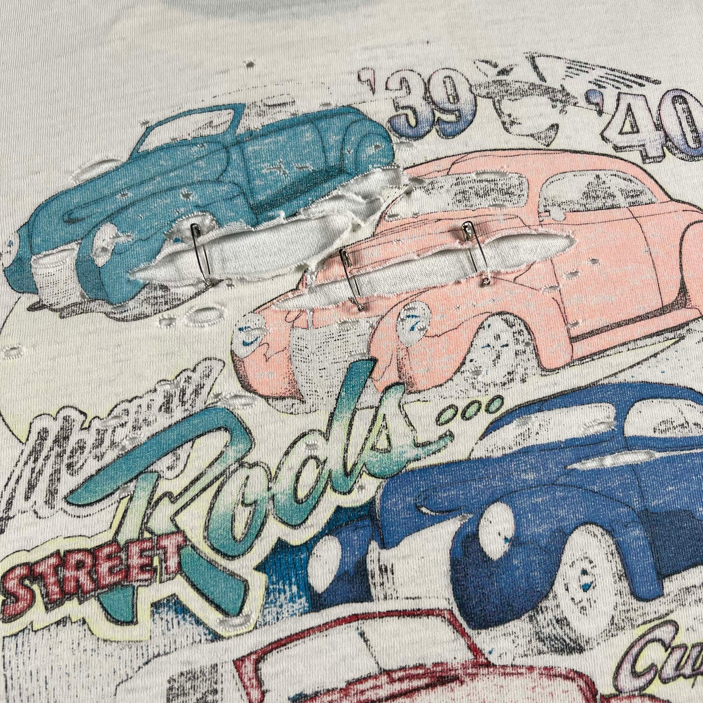 00s Perfectly Thrashed Street Rods Pocket Tee- XXL