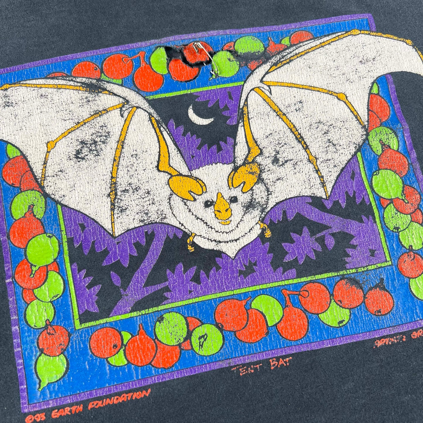 90s Rainforest Rescue Campaign Bat Tee- XXL