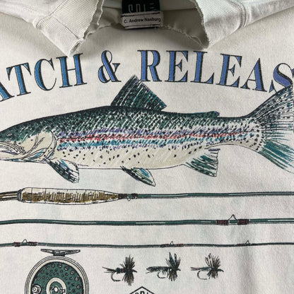 90s Catch & Release Fly Fishing Long Sleeve Tee- XL