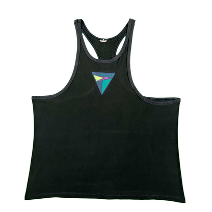 90s Sun Faded Black Speedo Tank Top- XL