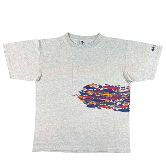 90s Columbia 'Smallest of the School' Fishing Tee- XL