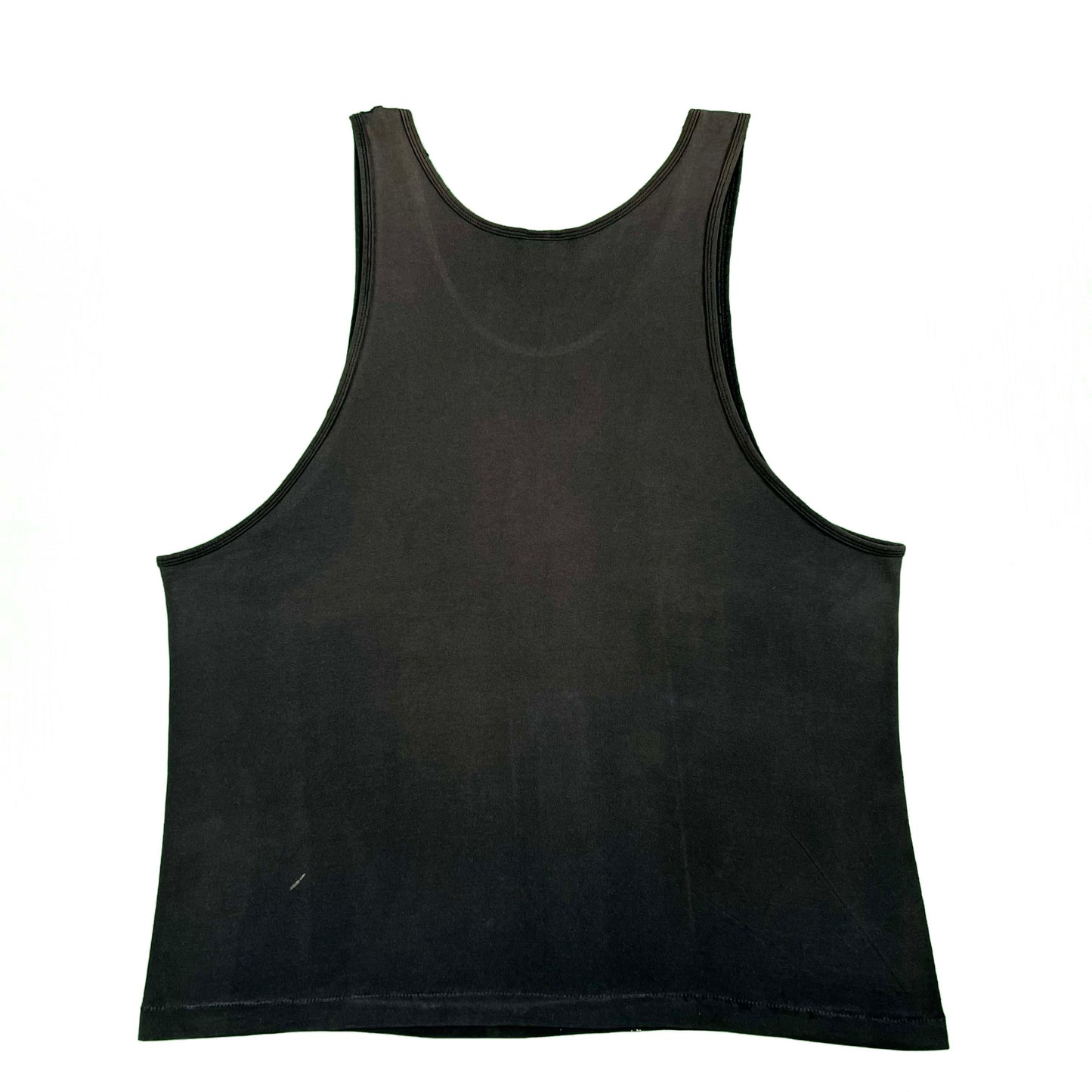 90s Sun Faded Black Painter's Tank Top- XL