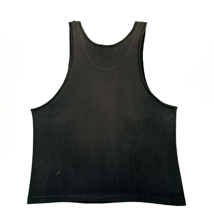 90s Sun Faded Black Painter's Tank Top- XL