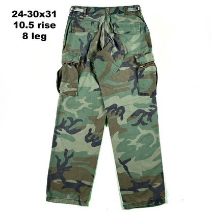 Vintage Woodland Camo Army Cargo Pants- SELECT PAIR