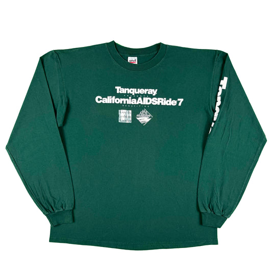 90s CaliforniaAIDSRide Long Sleeve Tee- XL