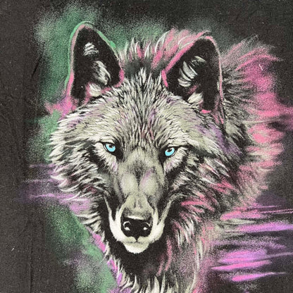 90s Big Single Stitch Wolf Tee- XXL