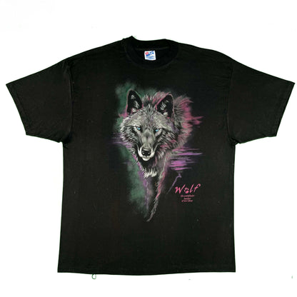 90s Big Single Stitch Wolf Tee- XXL