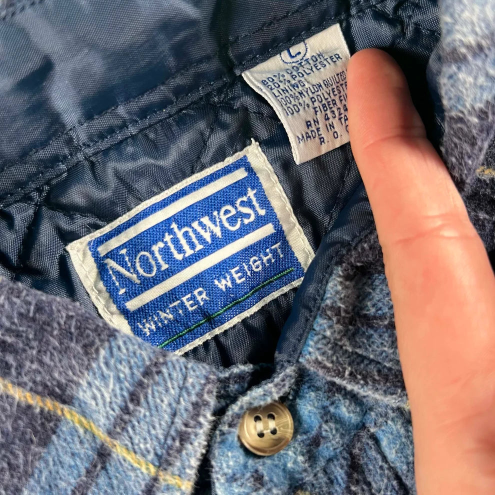 Vintage Cut Off Quilted Flannel Vests- SELECT FLANNEL