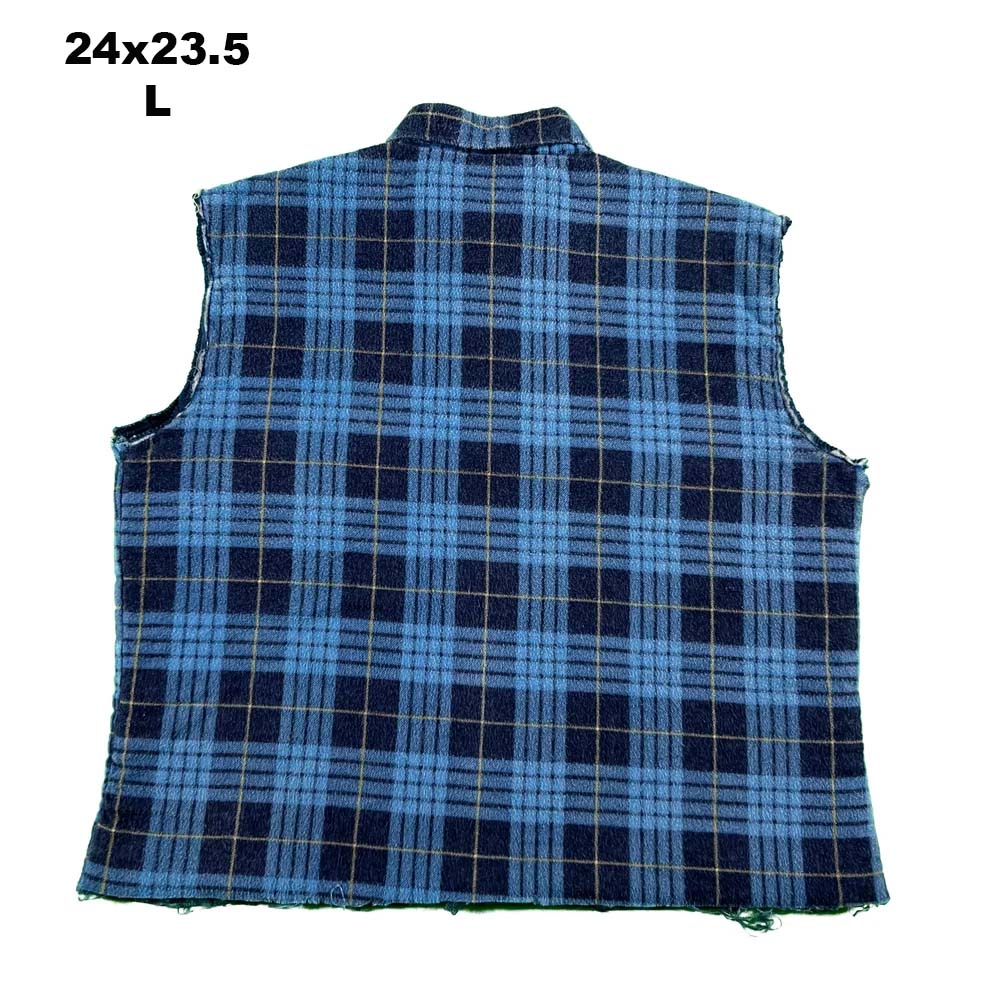 Vintage Cut Off Quilted Flannel Vests- SELECT FLANNEL