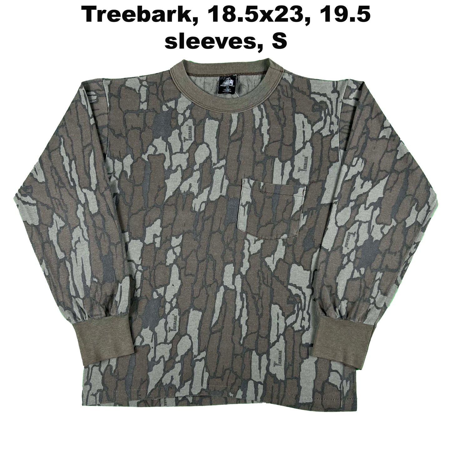 Vintage Blank Camo Long Sleeve Tee- SELECT SHIRT