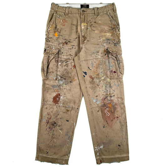 00s Abercrombie & Fitch Double Front Painter's Cargos- 34x32