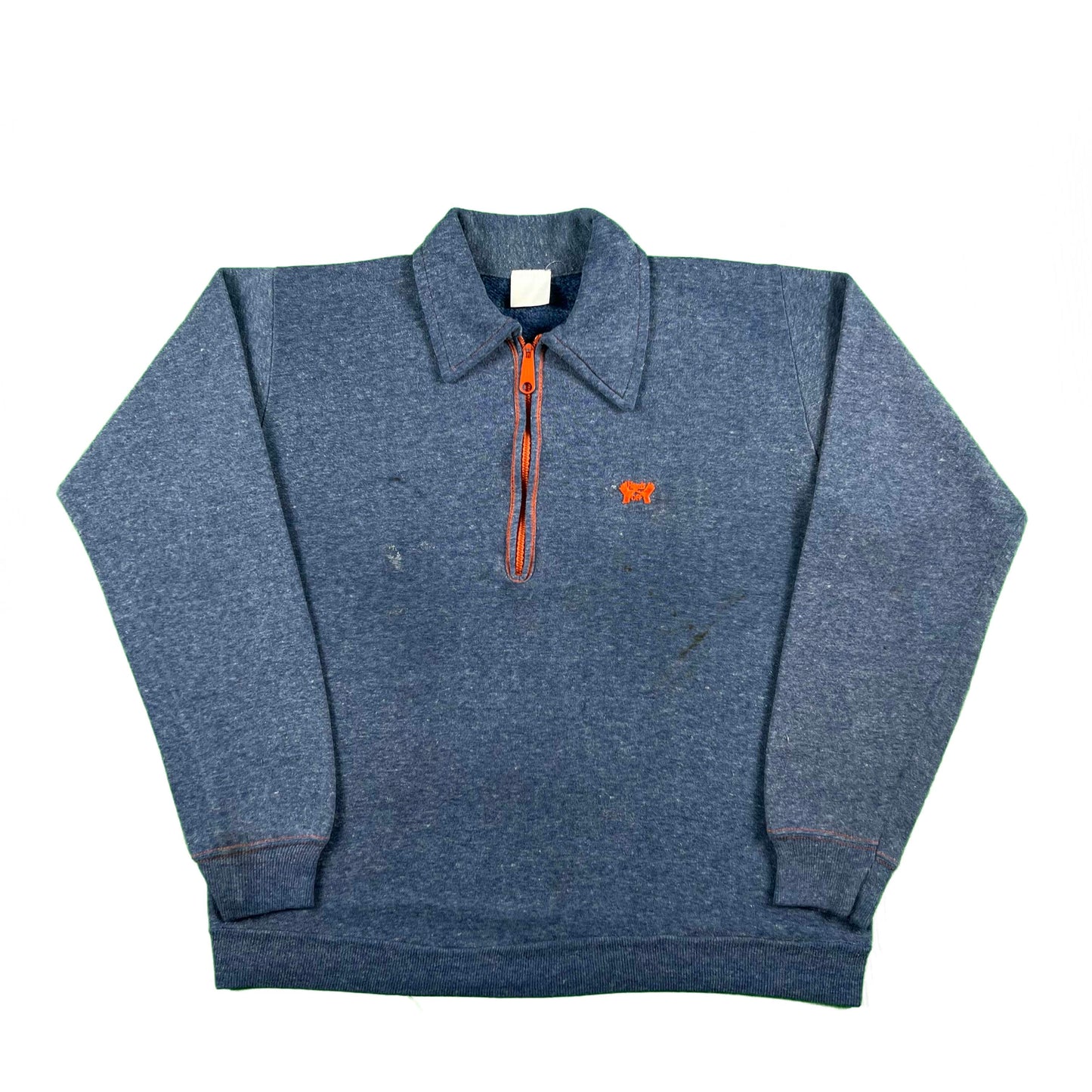 70s/80s Hands Off 1/4 Zip Sweatshirt- S
