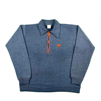 70s/80s Hands Off 1/4 Zip Sweatshirt- S