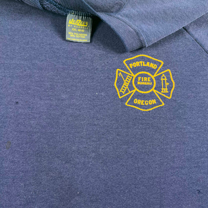 80s Sun Faded Portland Fire Bureau Sweatshirt- XL