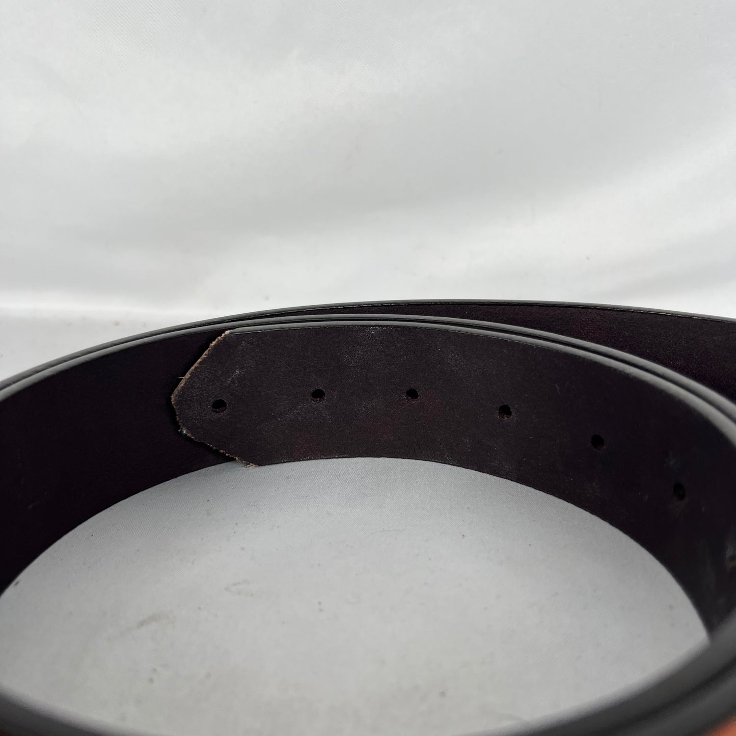 Nature Embellished Dark Tan Leather Belt- 36"-40"