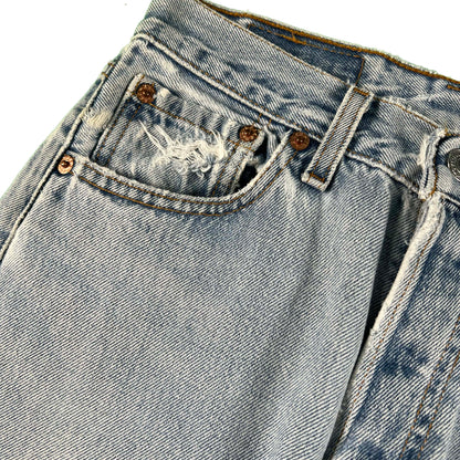 90s Light Wash Levi's 501 Denim- 26x31