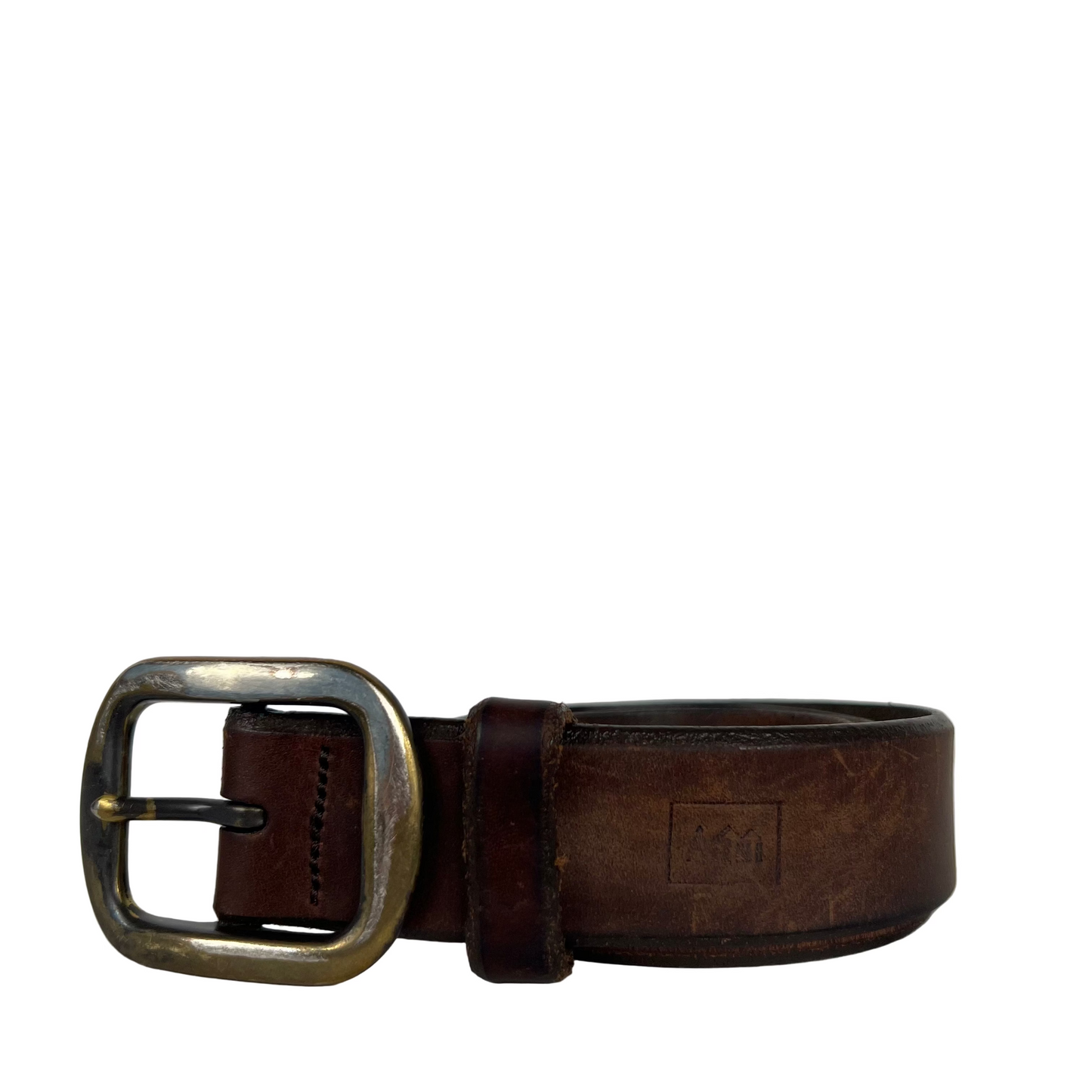 REI Patina Brown Leather Belt- 32"-36"