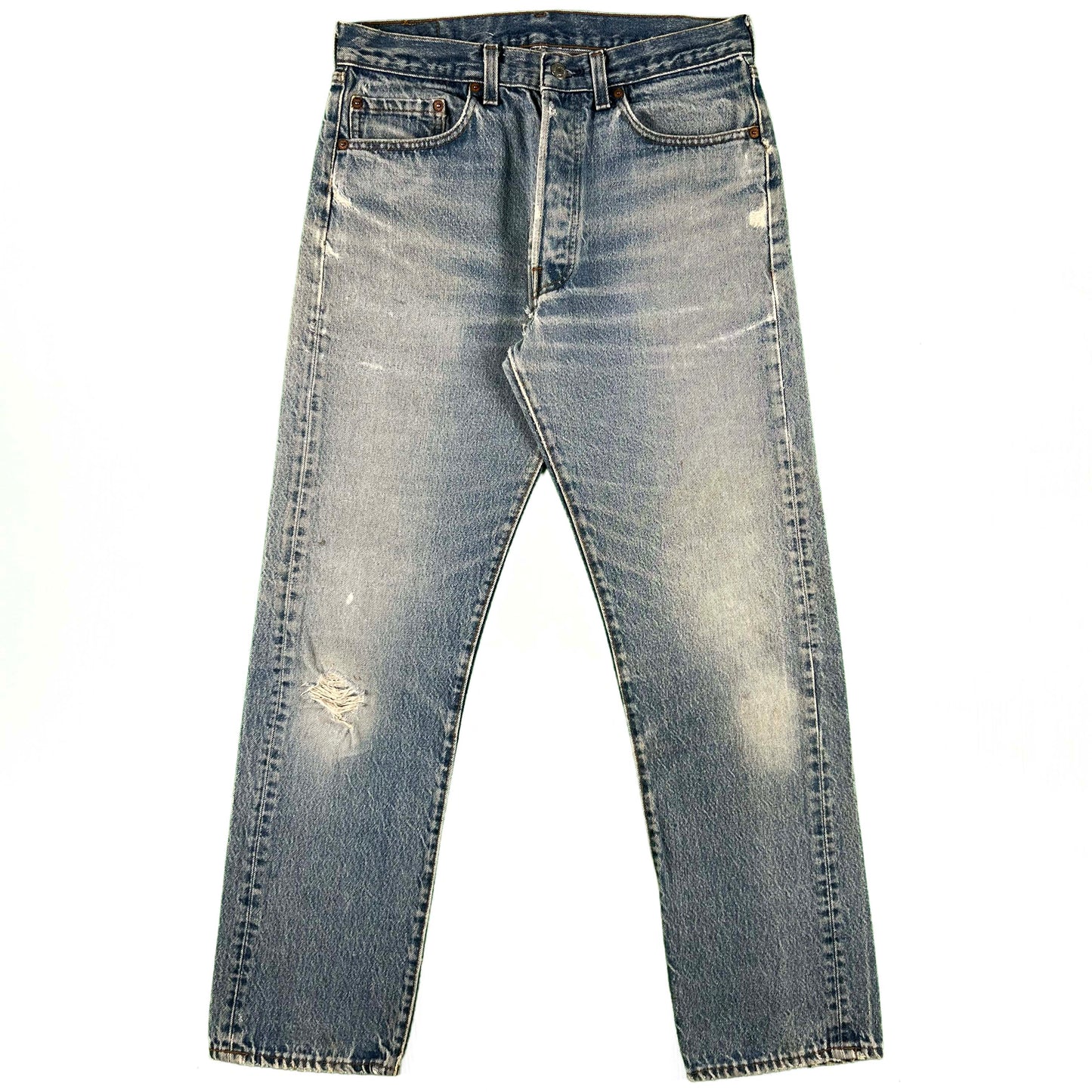 80s Well Worn & Faded Levi's 501 Denim- 30x30
