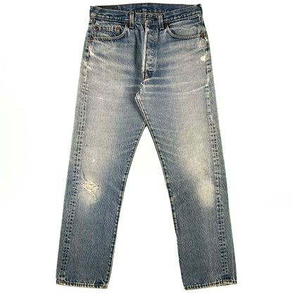 80s Well Worn & Faded Levi's 501 Denim- 30x30