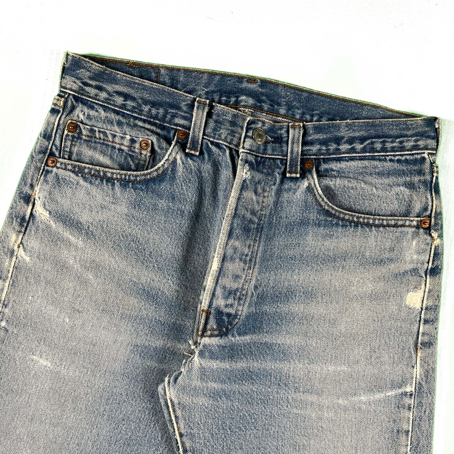 80s Well Worn & Faded Levi's 501 Denim- 30x30