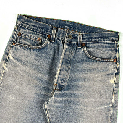 80s Well Worn & Faded Levi's 501 Denim- 30x30