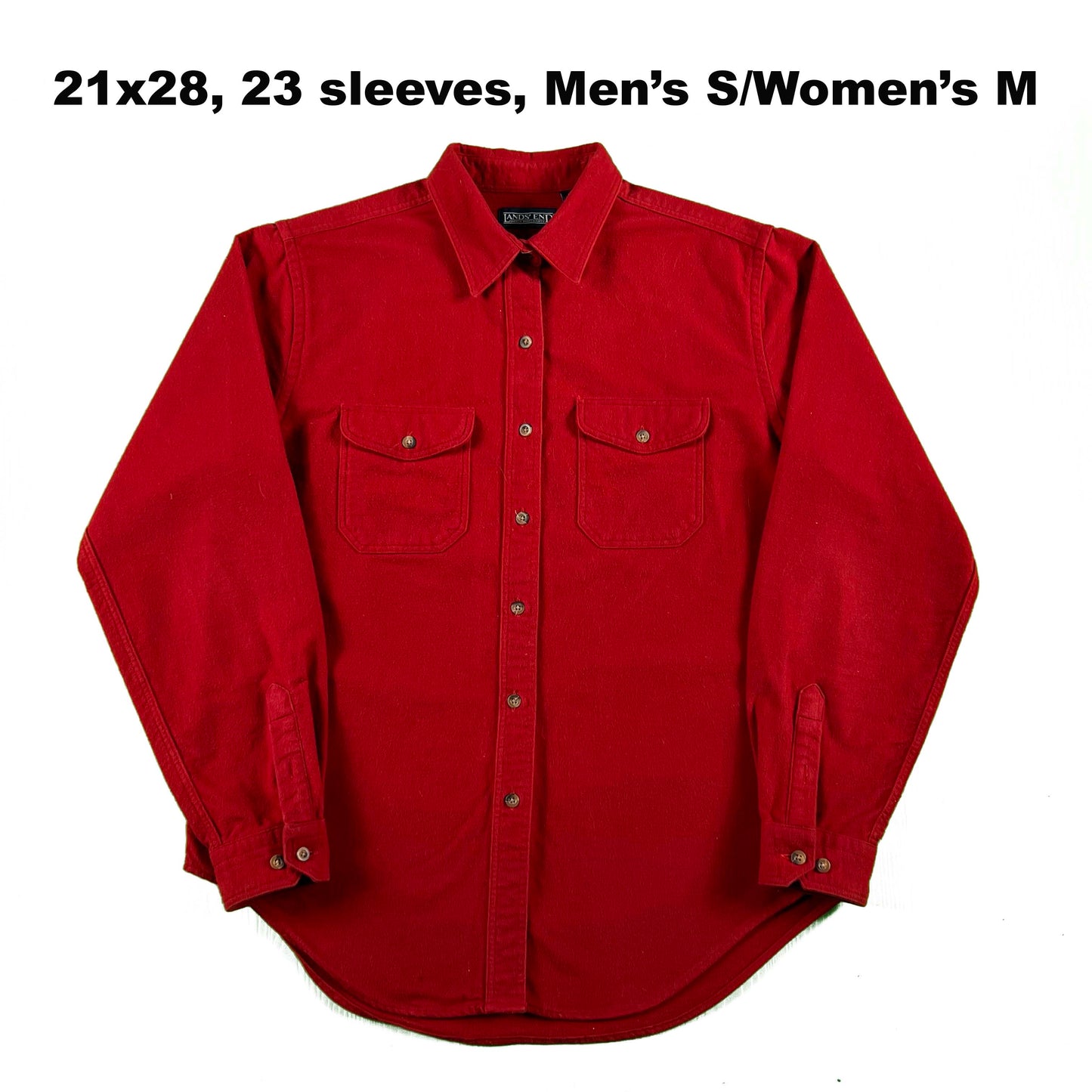 Vintage Lands' End 100% Cotton Chamois Shirts- SELECT SHIRT