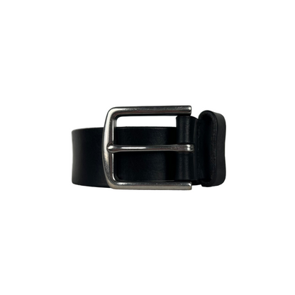 90s Gap Black Leather Belt- 32"-36"