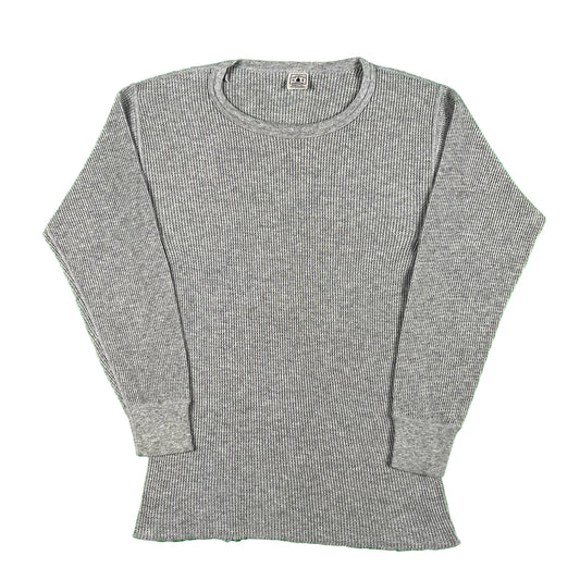 Vintage Grey Waffle Knit Thermal- S,L,XL