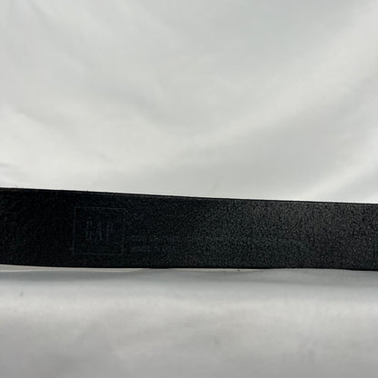 90s Gap Black Leather Belt- 32"-36"