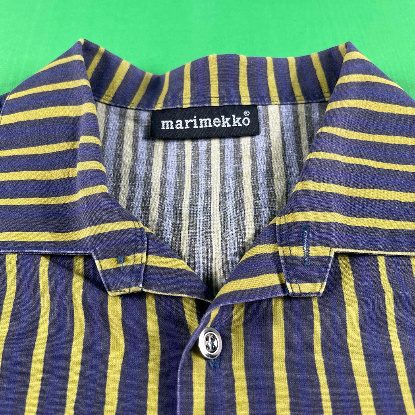90s Striped marimekko Shirt- XL
