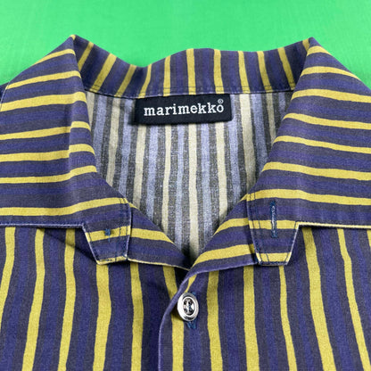 90s Striped marimekko Shirt- XL