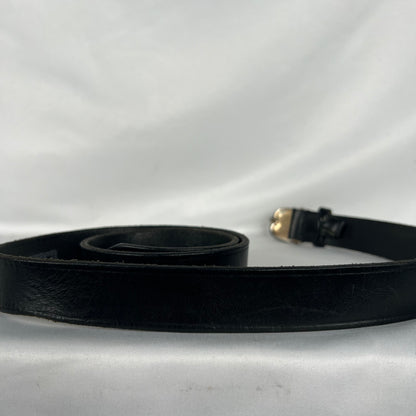 90s L.L. Bean Black Leather Belt- 36"