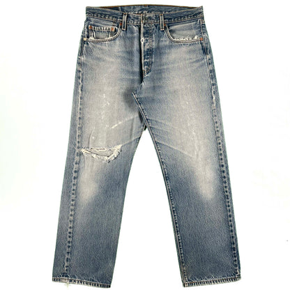 90s Perfectly Worn Levi's 501 Denim- 33x30.5