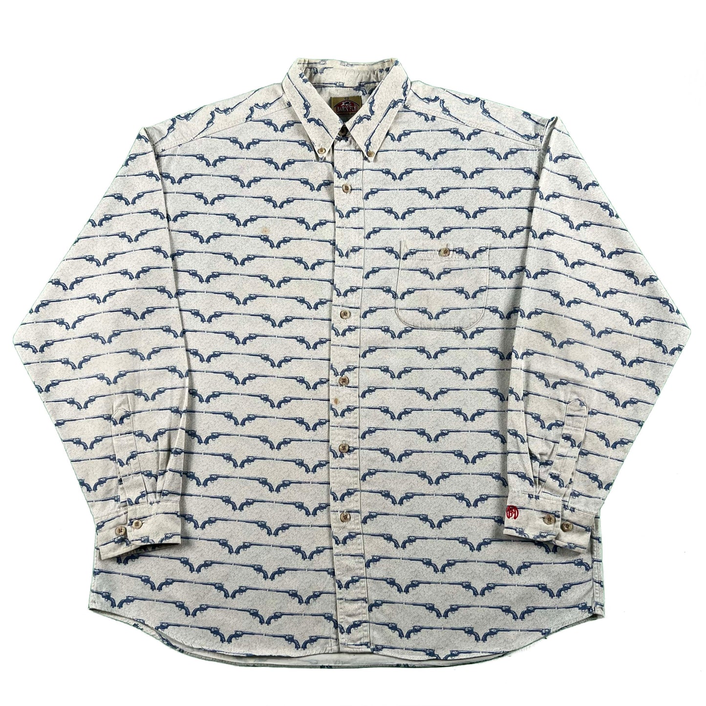 90s/00s Barn Fly Revolver Shirt- L