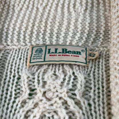 80s L.L. Bean Fisherman's Knit Cardigan- M