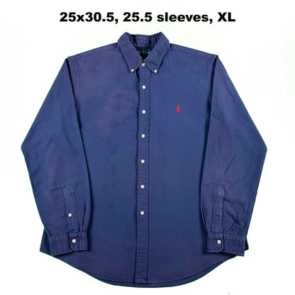 Vintage Ralph Lauren 100% Cotton Button Up Shirts- SELECT SHIRT