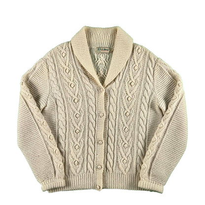 80s L.L. Bean Fisherman's Knit Cardigan- M