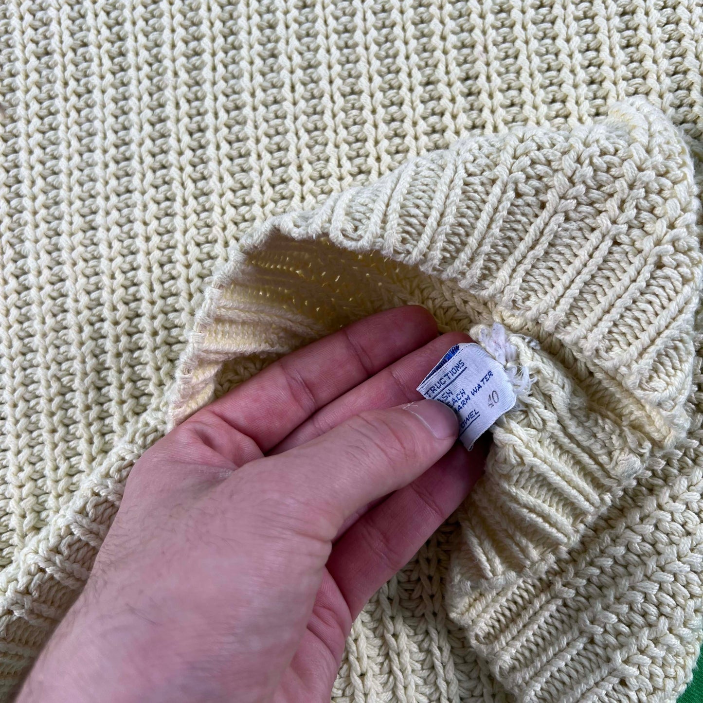 70s Brooks Brothers Cotton Pocket Sweater- M