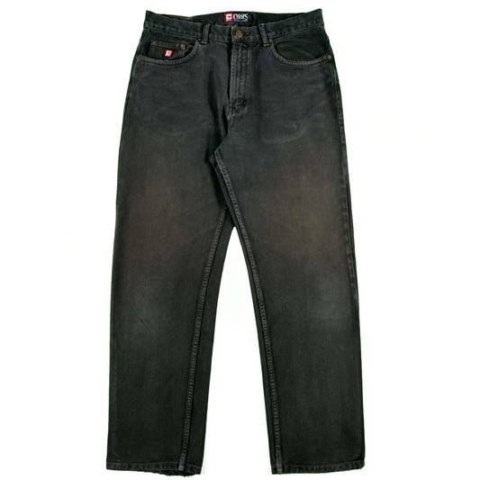 90s Chaps Ralph Lauren Sun Faded Black Denim-32x29