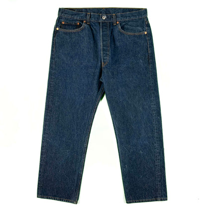 80s Levi's 501 Dark Wash Denim- 35x27
