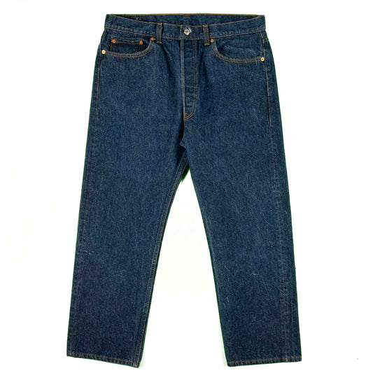 80s Levi's 501 Dark Wash Denim- 35x27