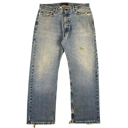 00s Polo Jeans Co Ralph Lauren Baggy Heel Bite Denim- 35x32