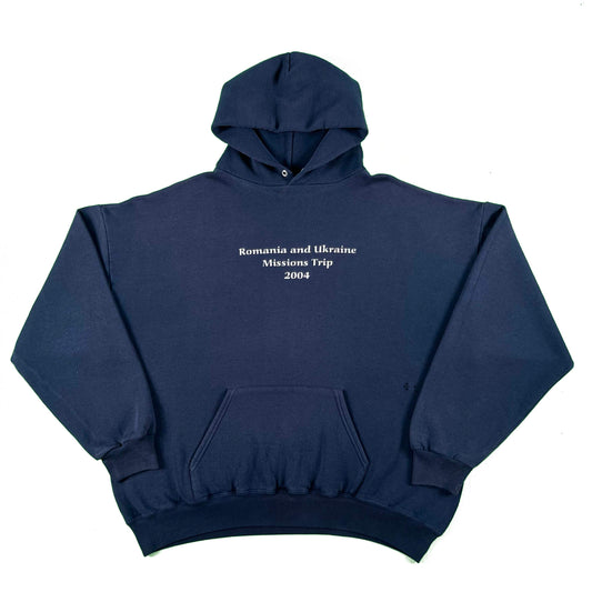 00s Romania and Ukraine Missions Trip Hoodie- XXL