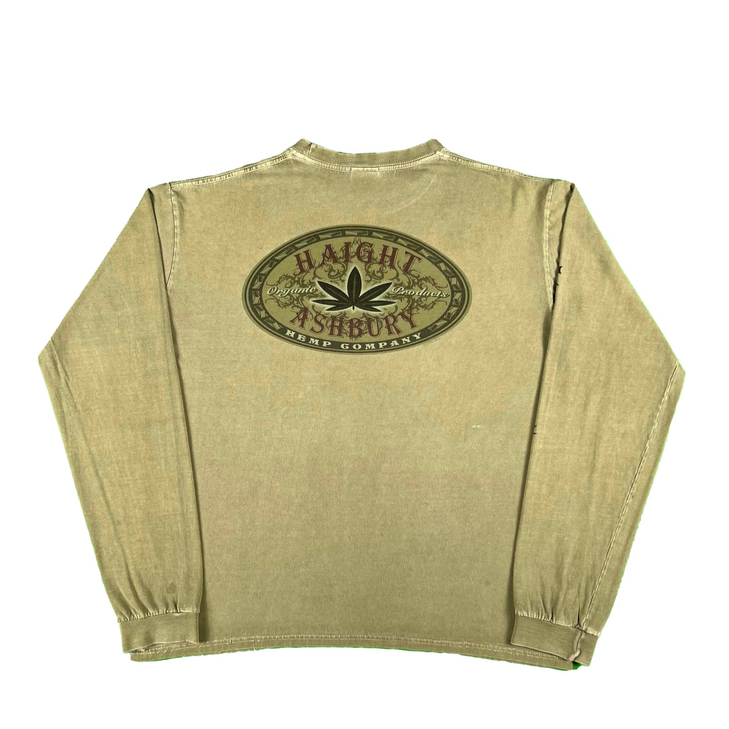 00s Haight Ashbury Long Sleeve Weed Tee- S