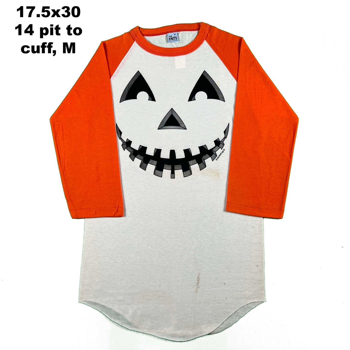 70s Raglan Cut Jack O'Lantern Tees- SELECT TEE
