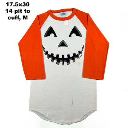 70s Raglan Cut Jack O'Lantern Tees- SELECT TEE