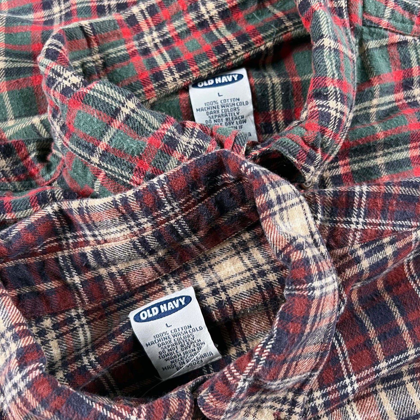 90s Old Navy 100% Cotton Flannels- SELECT SHIRT
