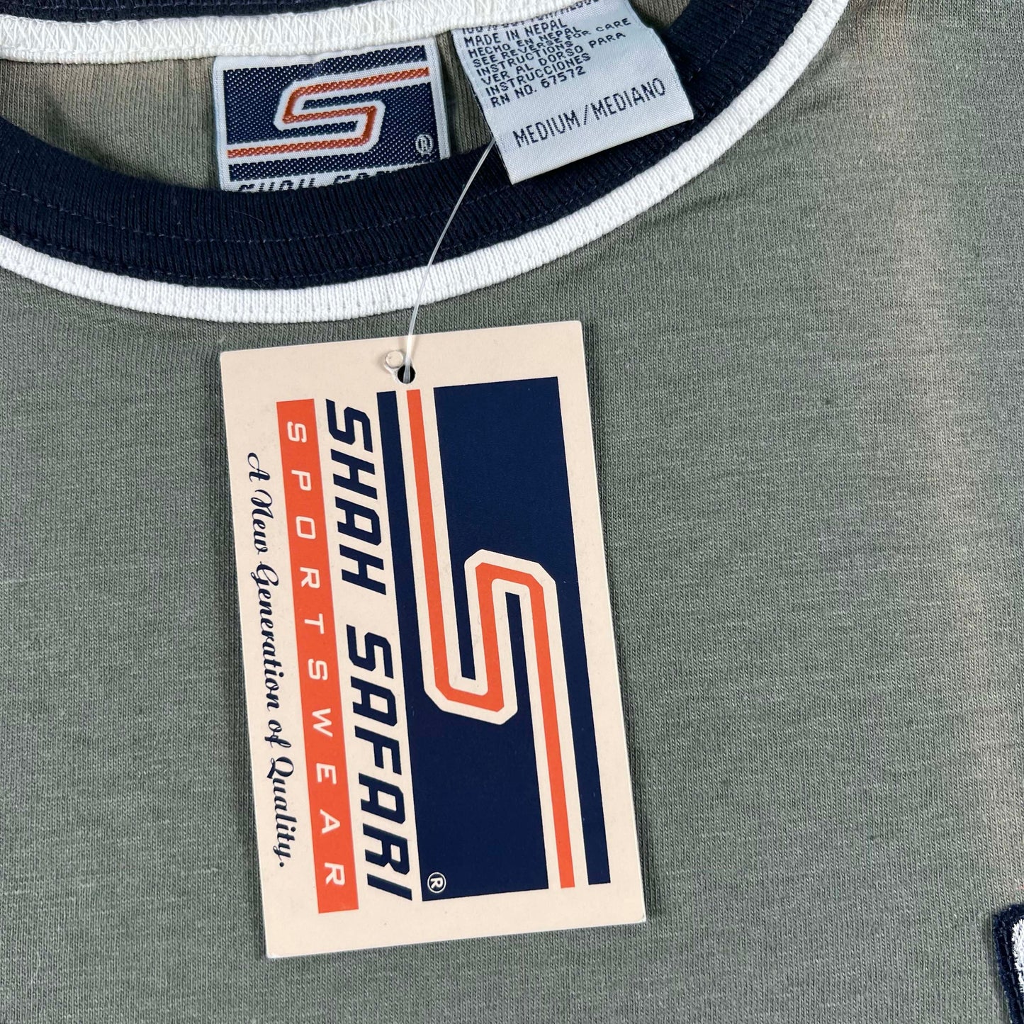 90s JcPenney 'Shah Safari' Ringer Tees- M