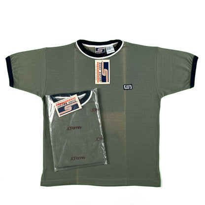 90s JcPenney 'Shah Safari' Ringer Tees- M