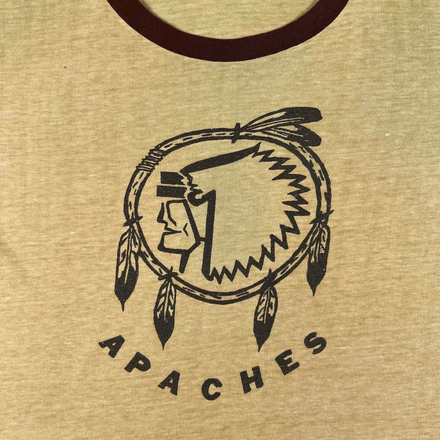 70s Paper Thin Apaches Ringer Tee- M